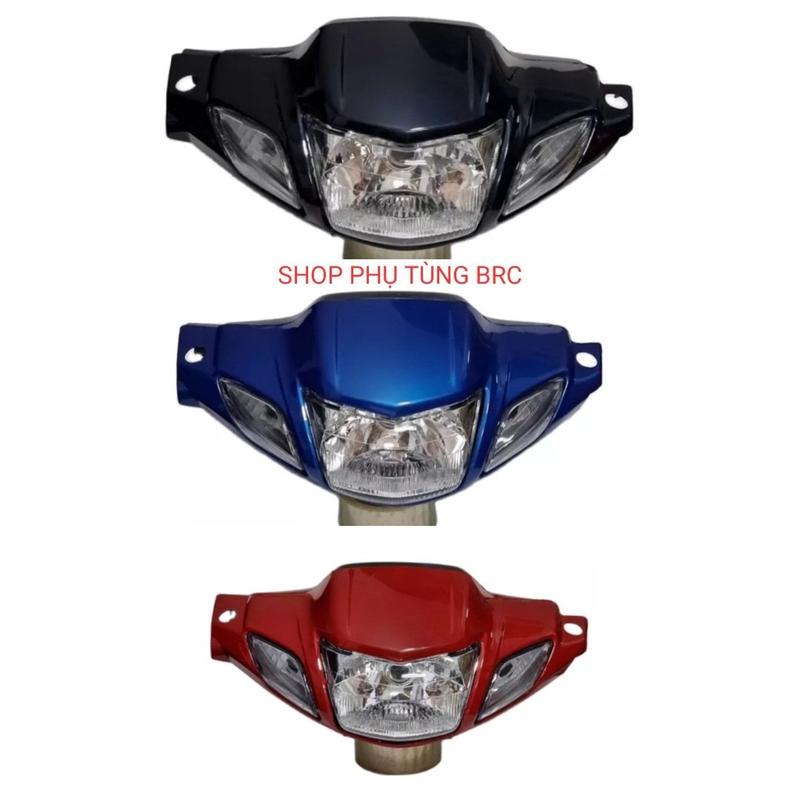 [ Wave i bánh đùm] Bộ đầu đèn Wave i dùng cho xe Wave nhỏ, Wave ZX, Wave A 2002 - 2005 (Hàng sơn Nano chuẩn, chi tiết chính xác ) Xi Nhan Phụ Kiện Phụ Tùng