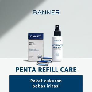Banner Penta Refill Care (Isi Ulang Pisau Cukur Kumis Jenggot 5 Mata Silet & Aftershave) 0