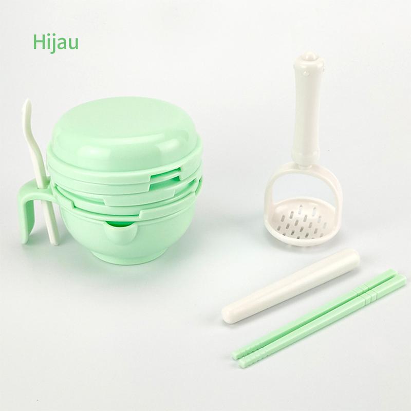 Baby food Maker multifungsi Grinding bowl alat mpasi bayi 10 pcs set Blue Green Baby food Maker multifungsi Grinding bowl alat mpasi bayi 10 pcs set Blue Green