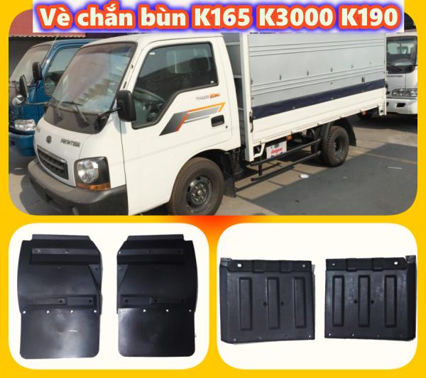 Vè chắn bùn bánh trước và sau xe tải KIA K165 K3000 1t4 nhựa dày ( giá 1 cái) Phụ tùng Phú Lộc
