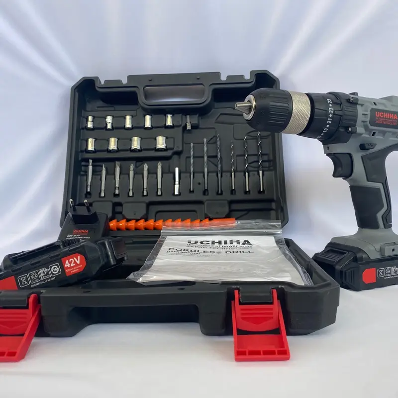 Mesin Bor Baterai Cordless 42Vf UCHIHA Japan Brushless New Edition 2022 6