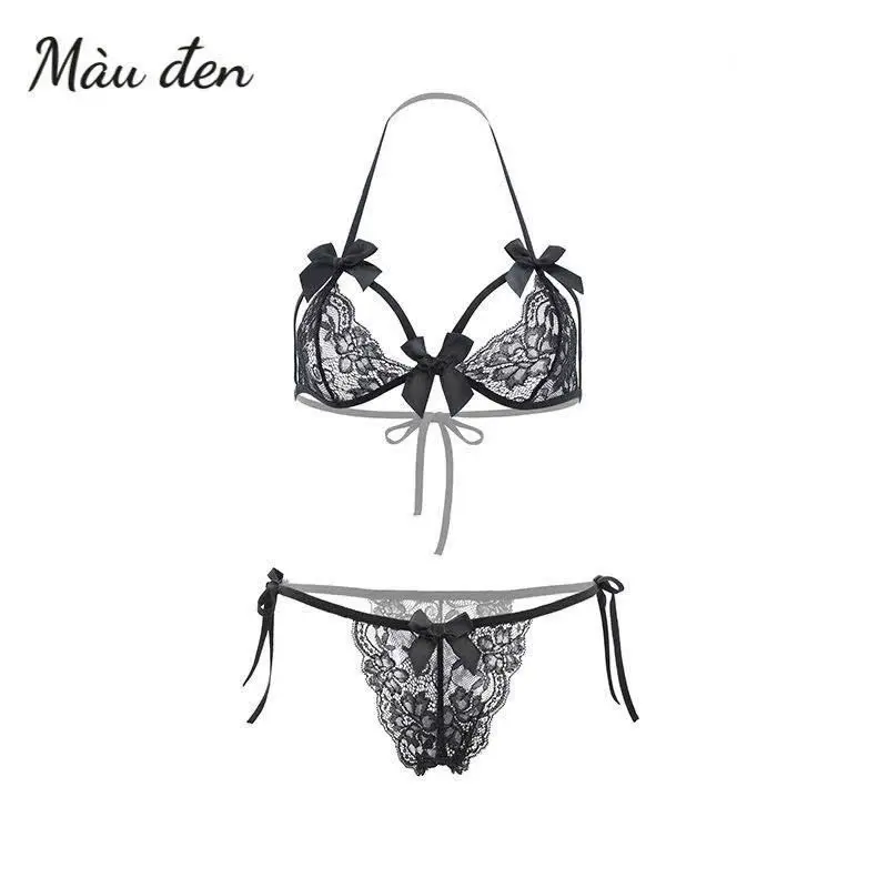 ￼Đồ lót nữ ren mềm mại đính nơ dây buộc tuỳ chỉnh siêu đẹp 5