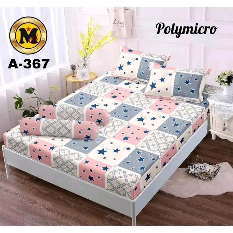 SPREI 3D KARAKTER MOTIF STAR SQUAR UK 180X200 160X200 Bantal Guling 1