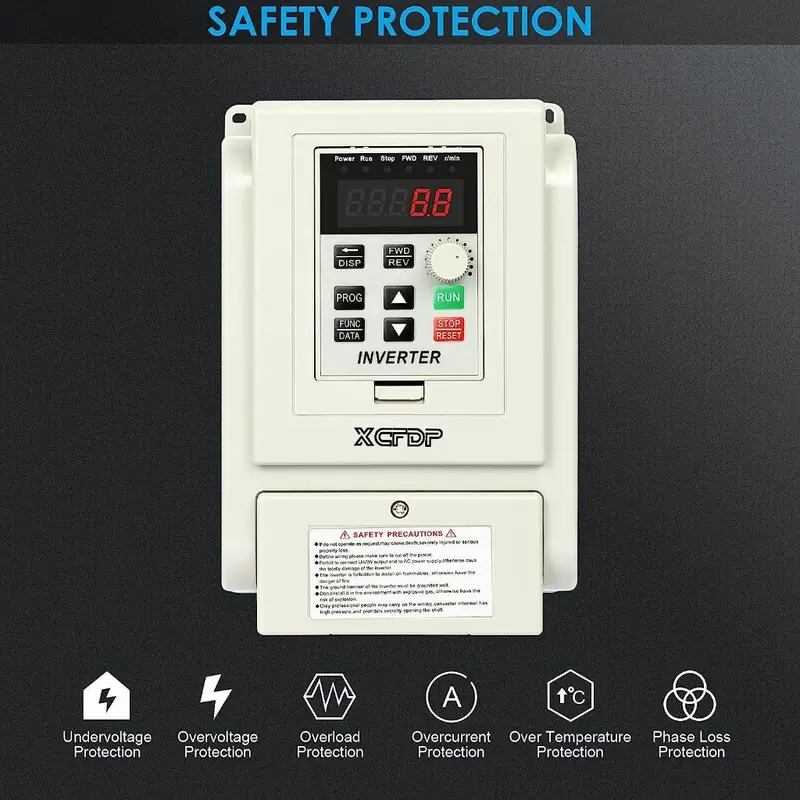 220V 2.2kw Inverter Frekuensi Variabel AC 3hp1 Fase Dalam Keluar VFD Vsd Konverter Pengatur Kecepatan Inverter Pengontroluntuk Kontrol Kecepatan CNC Motor Spindel 3