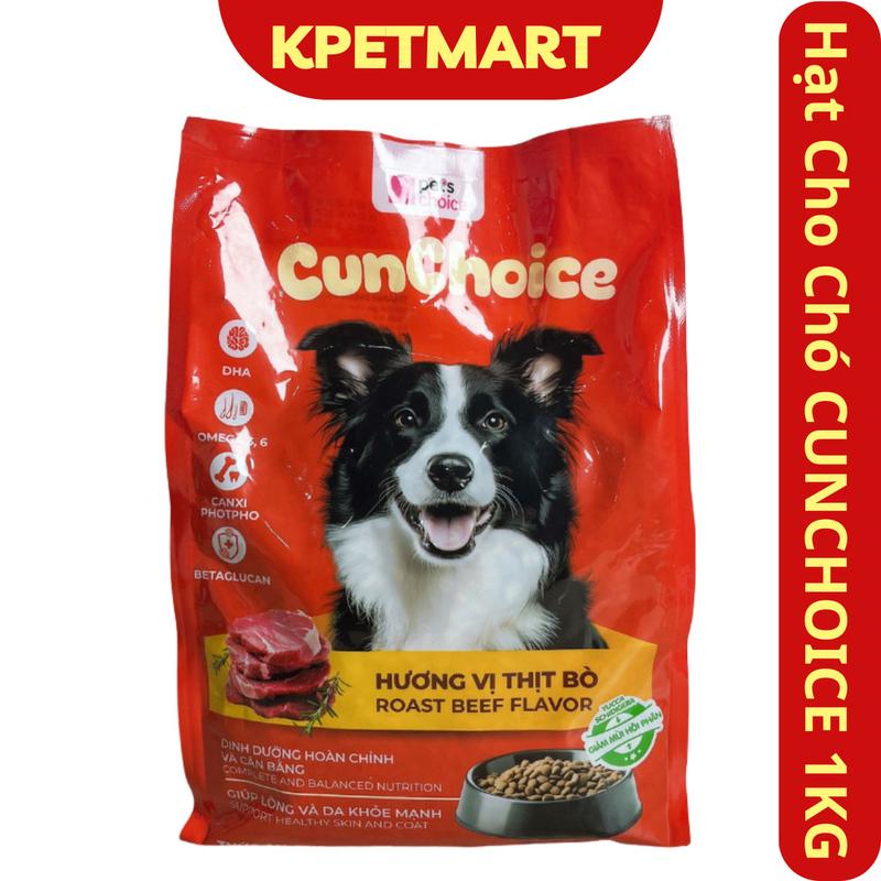 <1kg> Thức Ăn Hạt Cho Chó CUN CHOICE Túi 1kg - Thức Ăn Cho Chó Mọi Độ Tuổi…
