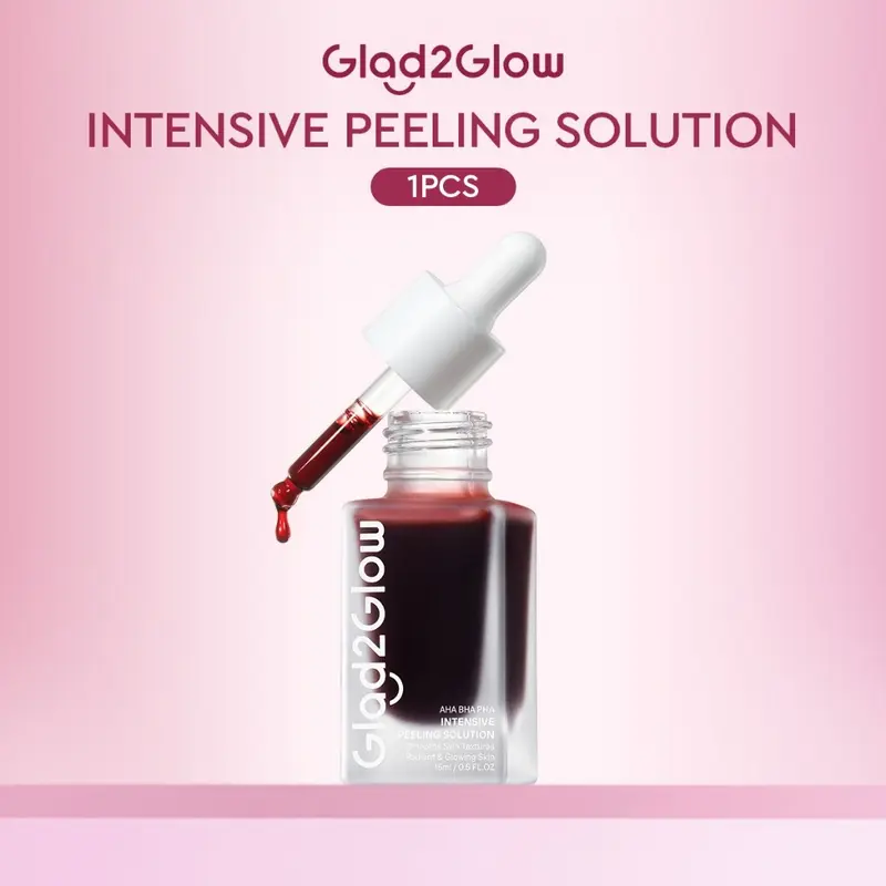 GLAD2GLOW AHA BHA PHA Intensive Peel Solution Serum Lactic Acid Serum Exfoliasi Wajah 7