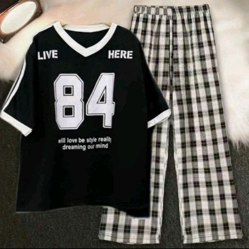 Tổng Hợp Bộ Quần Ống Rộng +Mix Áo Phông Số 84 Unisex Form Thụng Chất liệu Cotton và Da Cá Siêu Đẹp 3