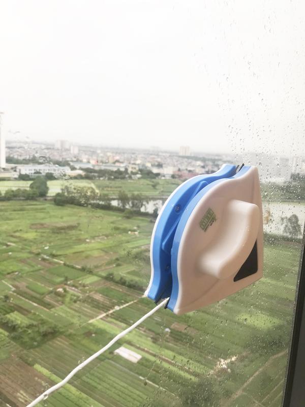 Bộ lau kính 2 mặt VSCN EURO [Hút nam châm vĩnh cửu]