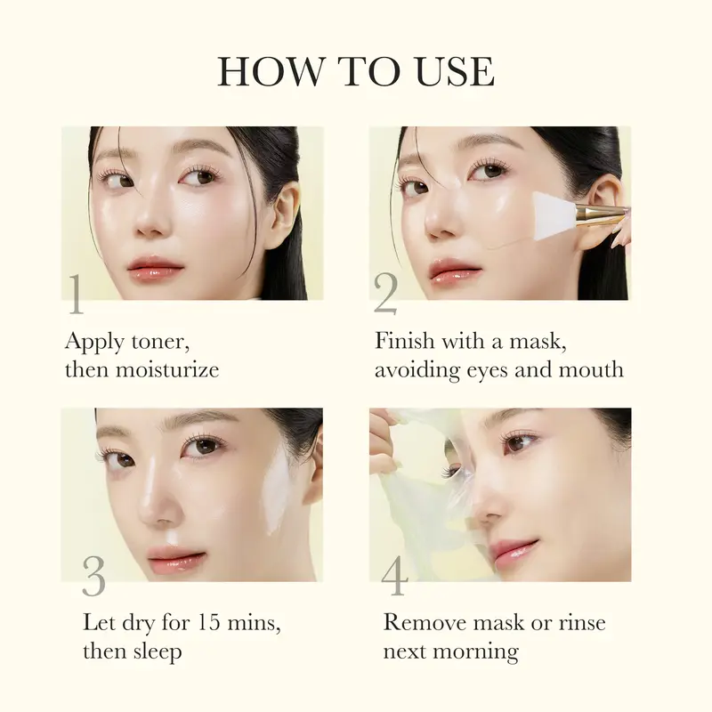 Kojic Acid Turmeric Night Wrapping Mask |   Overnight Wrapping Mask, Morning Shed, Turmeric, Niacinamide, Vitamin C 6