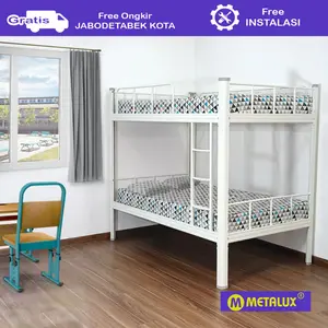 [ BELANJA PUAS ] METALUX MISATO 120 - Ranjang Susun Besi 2 Tingkat | Divan Susun 2 Tingkat