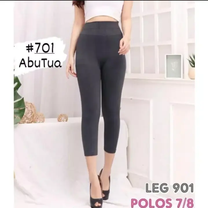 LEGING pendek wanita 7/8 merk neron - legging wanita jumbo import - Legging wanita7/8 pendek import Polos Melar 3