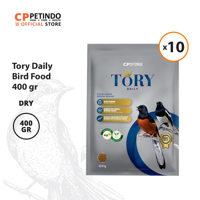 Gambar Tory Daily Bird Food - 400gr (10 pcs) - Spesifikasi dari CPPETINDO Official Shop Kota Depok Tokopedia