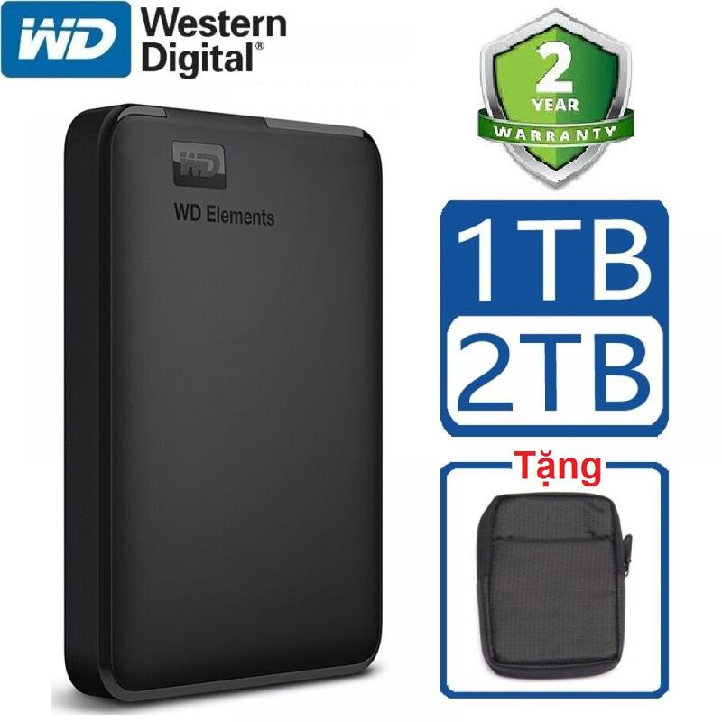 Ổ Cứng Di Động WD Elements 500GB/1TB/2TB - Bảo Hành 24 Tháng - Tặng Bao Chống Sốc