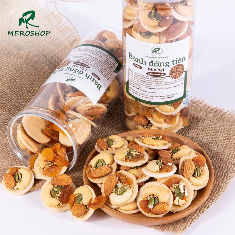  Bánh Đồng Tiền Mix Hạt Mẹ Rô Có hồ sơ công bố Xuất hóa đơn công ty đầy đủ 