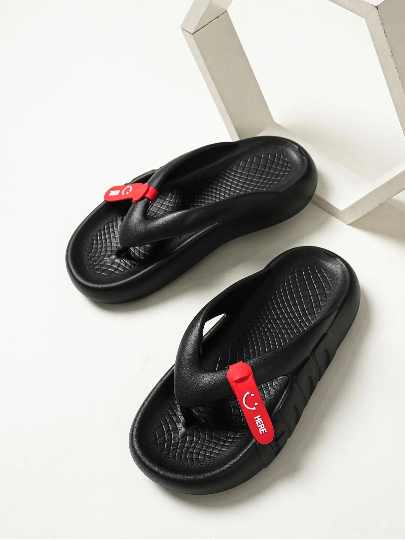 Women's  Plain Color Flip Flops, Casual Trendy Soft Comfortable Slides, Fashionable Slippers for Indoor & Outdoor Wear