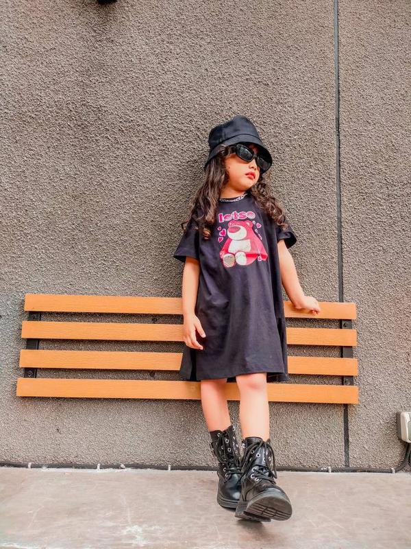 DRESS ANAK PEREMPUAN LUCU NFK KIDS 1-12th Combed Cotton 4
