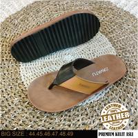 Gambar Big Size Sandal Jumbo Pria Jepit Slipper Gesper Keren Uk 44-45-46-47-48-49 Sendal Capit Japit Briken Slide Kulit Drak Brown Original VANZAVA dari ARVIAN Footwear & Fashion Kab. Tasikmalaya 5 Tokopedia