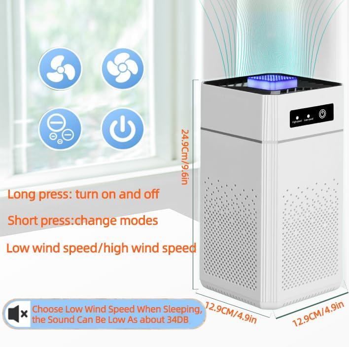 Product Introduction of Air Purifiers for Bedroom HEPA Air Purifier With Aromatherapy Function For Pet Smoke Pollen Dander Hair Smell 20dB Air Cleaner For Office Living Room/Kitchen 7