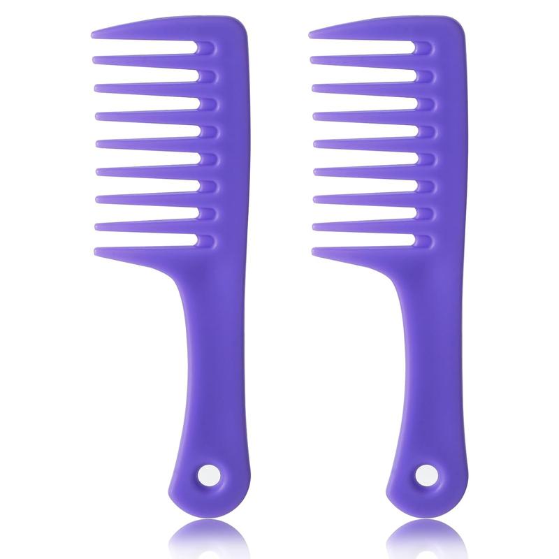 2 PCS Mini Wide Tooth Comb, Portable Detangling Comb, Plastic Curl Comb ...