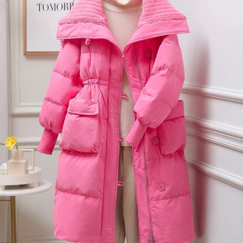 Áo phao thân dài nữ