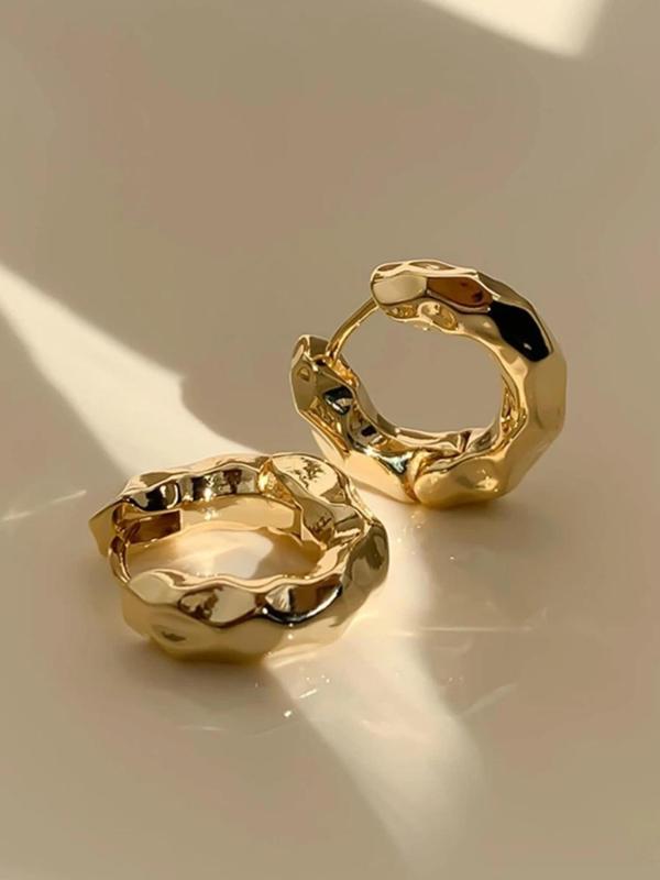 Vintage Minimalist Hoop Earrings, Fashionable Jewelry for Women & Girls for Party, Daily Decor, Trendy All-match & Exquisite Jewelry for Birthday Gift 5