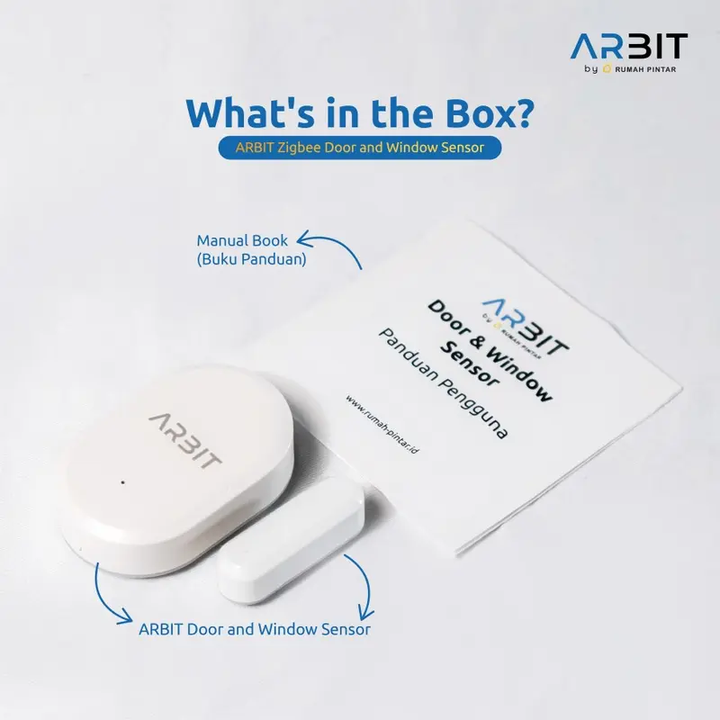 ARBIT Zigbee Door/Window Sensor Security Keamanan Pintu Jendela Pintar Smart Home Tuya 5