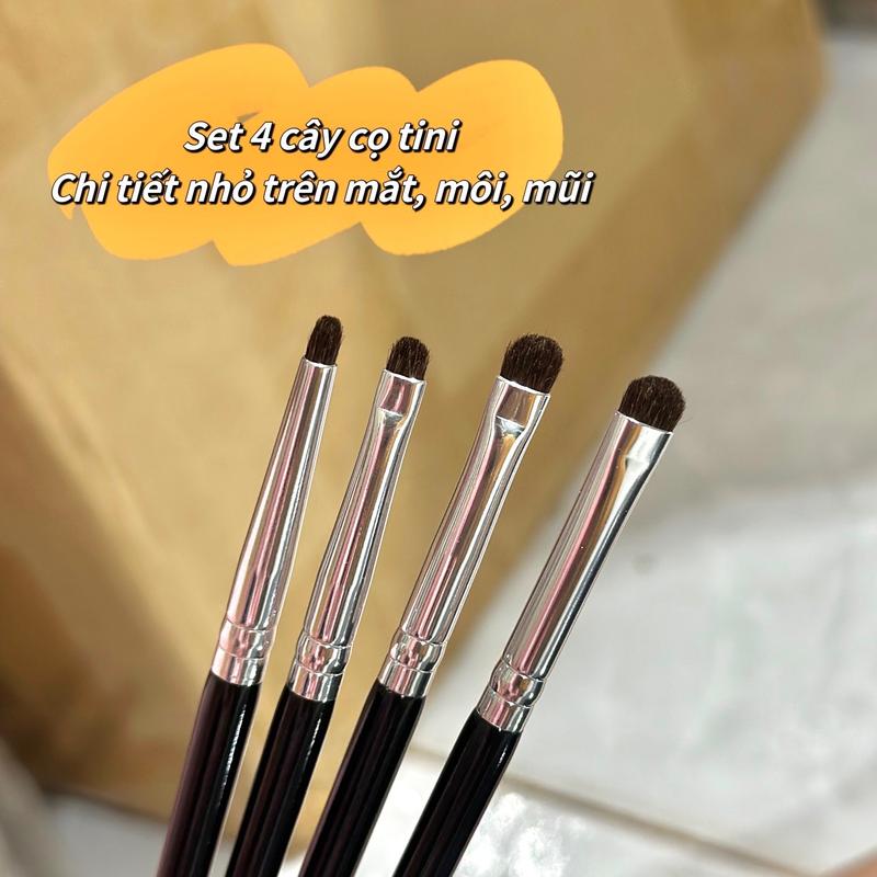 Set 4 cây cọ tan vùng nhỏ, vẽ eyeliner