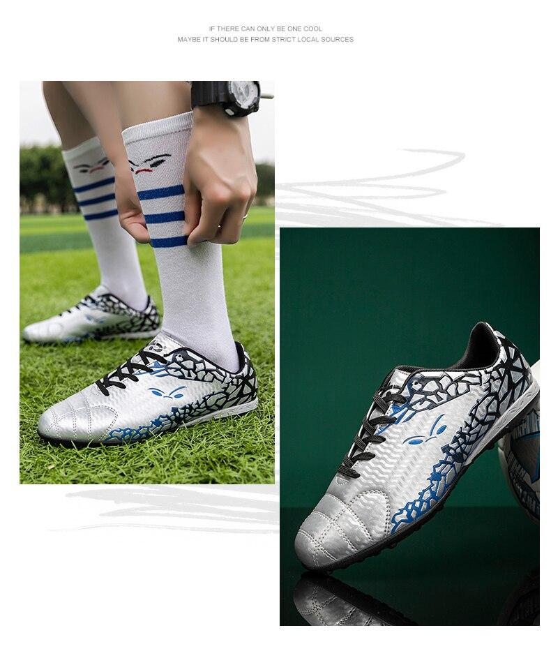 Product Introduction of Professional soccer shoes kids football sneakers men women adult cleats grass training Sports futsal shoes 46