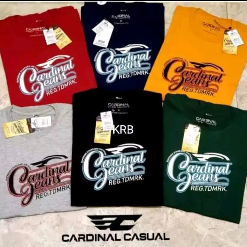 BAJU KAOS CARDINAL 3 PCS 100K Combed Kain Motif Combat Variasi Pria Katun Distro Keren Polos 8