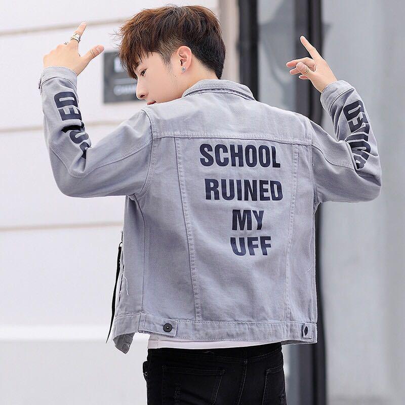 Men's Jacket Autumn New Korean Trendy workwear Top Trendy Brand Handsome Cowboy Jacket Men's Casual Jacket 5