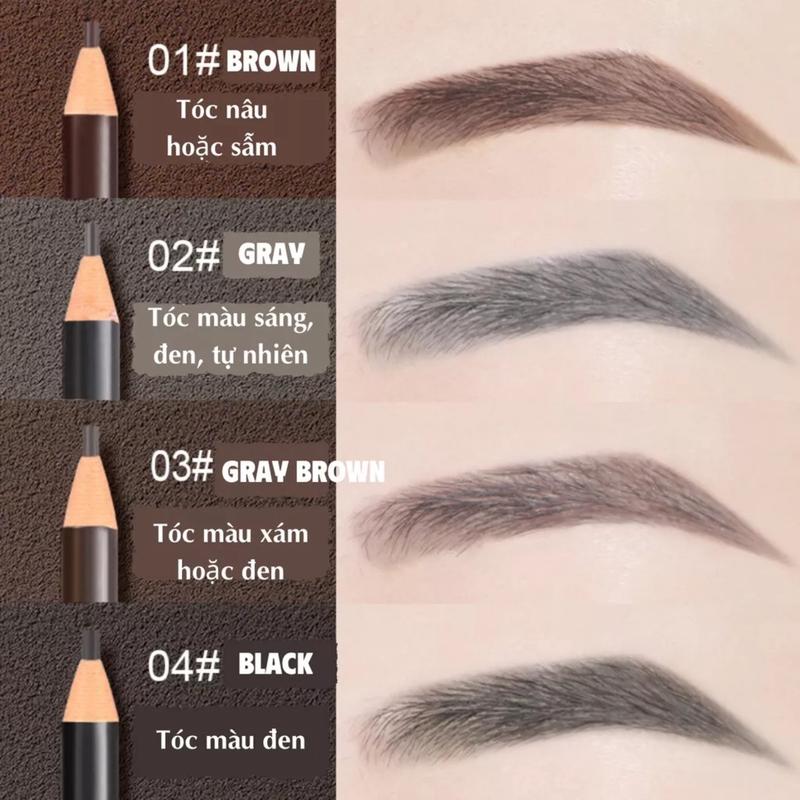 Chì xé kẻ mày WODWOD cứng phẩy sợi Eyebrow Pencil sắc nét chuyên dùng cho Makeup trang điểm Cosmetic Mỹ Phẩm Phấn Phủ 1