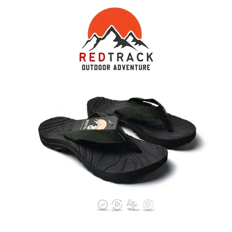 sandal jepit gunung redtrack original sandal outdoor pria dan wanita anak dan dewasa berkualitas jepit hitam 4