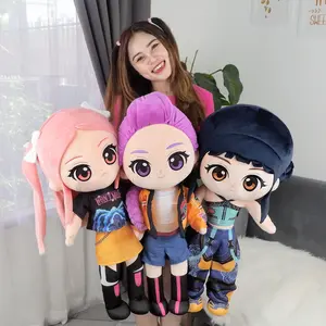 Demon Hunter Jumbo Huntrix K-pop Unofficial Rumi Mira Zoey Plush Doll Karakter Anak Perempuan Mainan Anak Hadiah Spesial