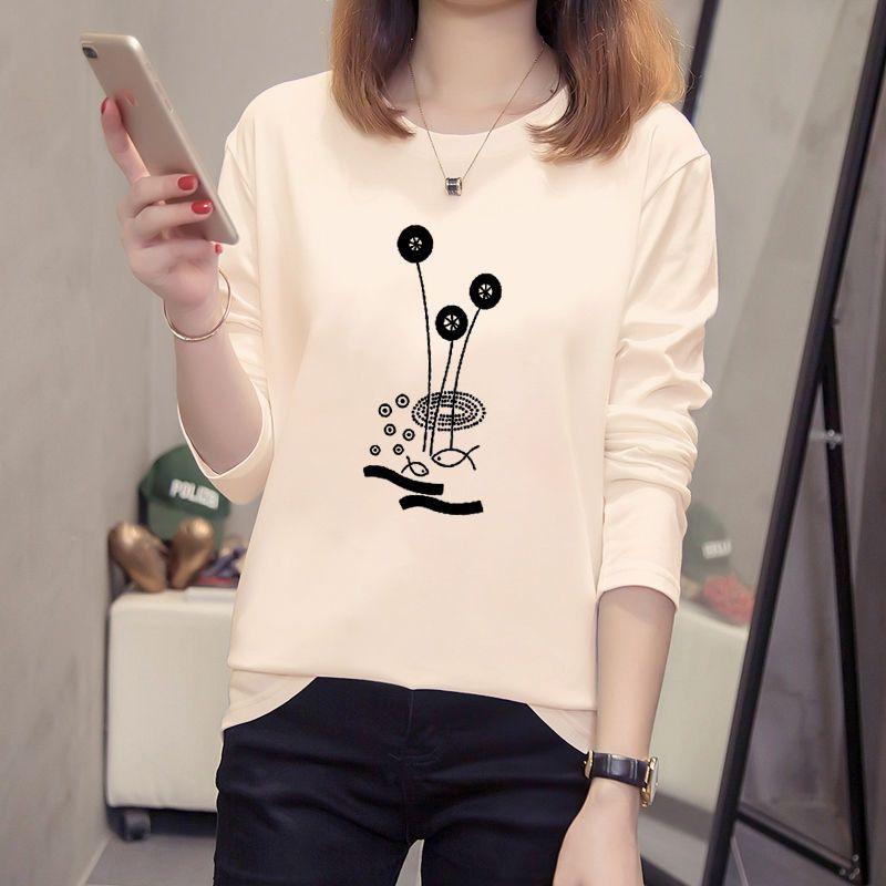 Product Introduction of Áo Thun Dài Tay, Màu Mơ Mùa Thu, Dành Cho Học Sinh Nữ, Dáng Rộng Vừa Vặn, Phong Cách Hàn Quốc, Ngoại Cỡ Ins, Quần Áo Che Nắng, Hàng Mới Về 2022 6