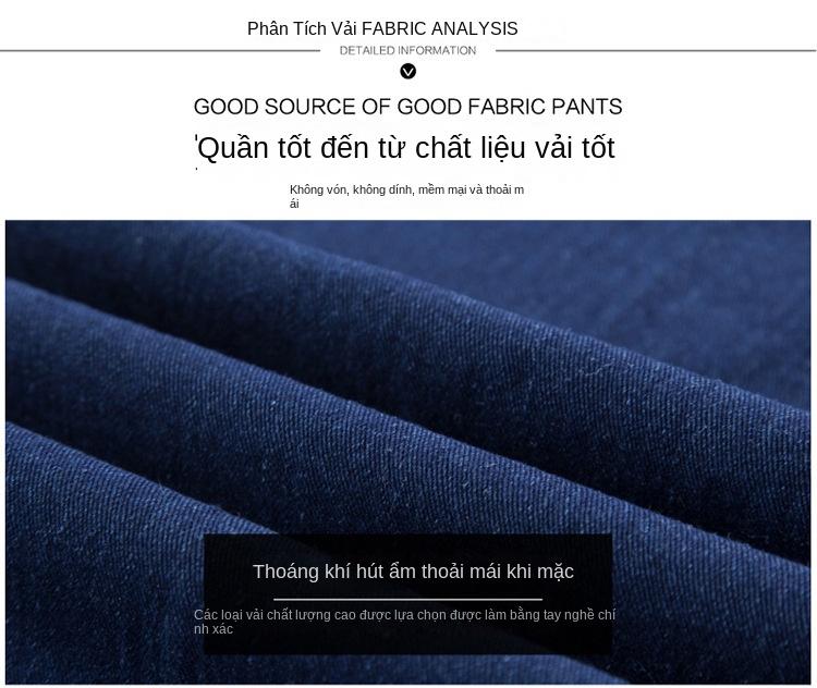 Product Introduction of Quần Jean Nam, Trung Người Già Và Cao Tuổi, Cạp Cao Co Giãn, Đáy Sâu, Thẳng Và Rộng Rãi, Thích Hợp Cho Bố, Quần Dài Thường Ngày 4