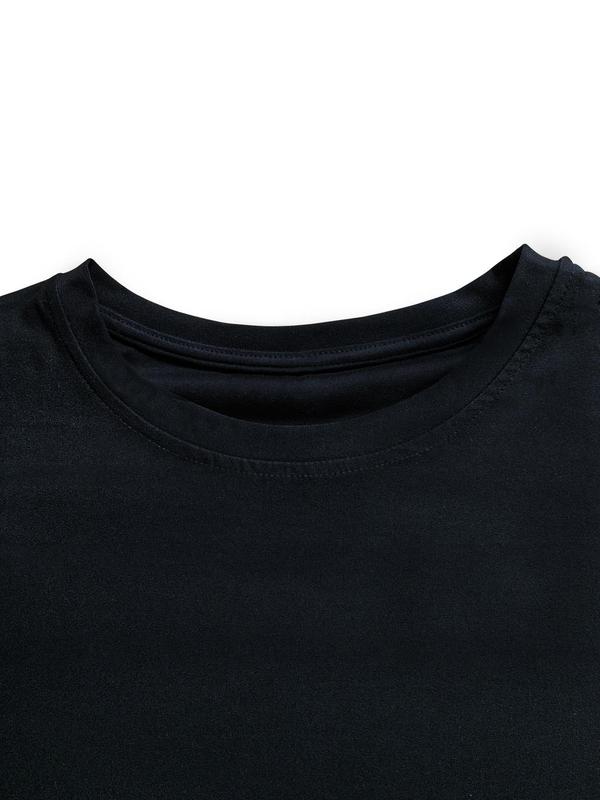 Women's Heart Print Round Neck Graphic Tee, Trendy Casual Drop Shoulder Half Sleeve T-shirt for Summer Daily Wear, Ladies All Seasons Outfit, Summer Clothes Valentine's Day, gift 3