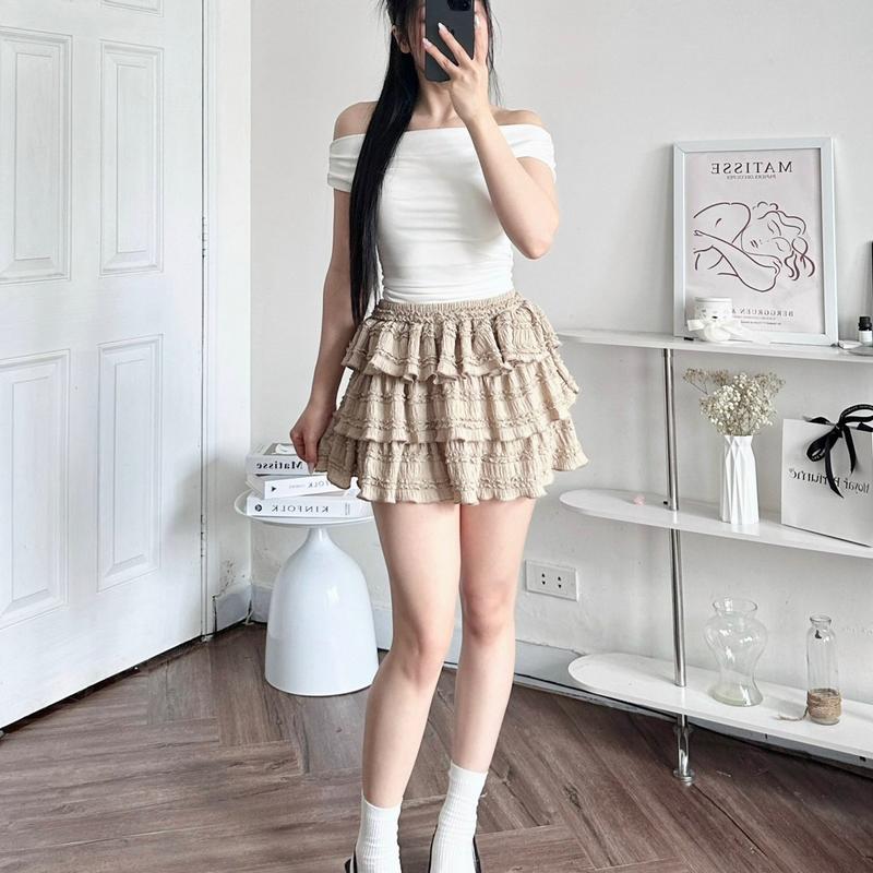 Chân váy REN 3 TẦNG xoè dễ thương 7