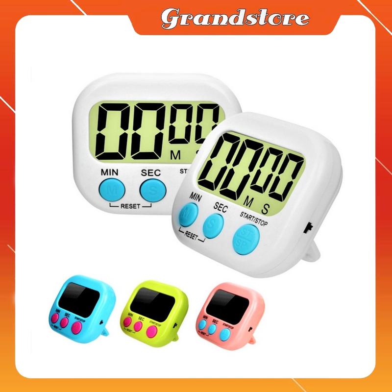 Đồng hồ điện tử mini V6 chuông lớn bấm giờ đếm ngược xuôi thời gian số phút giây hẹn giờ học tập nấu ăn thể thao để bàn