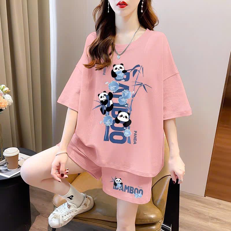 Bộ áo thun bé gái và quần đùi 1803259 phom thụng ,chất su , đủ size từ 9 đến 65kg 1