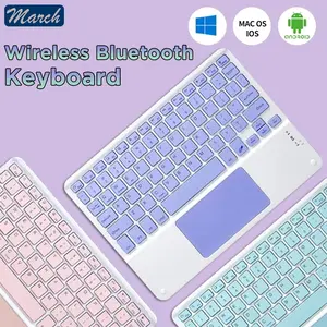 Keyboard Wireless Bluetooth Touchpad Touch keyboard Portable Untuk Tablet Android / Ipad / Pc / Samsung Tab /IOS /Hp Computer Laptop Mouse Hijau