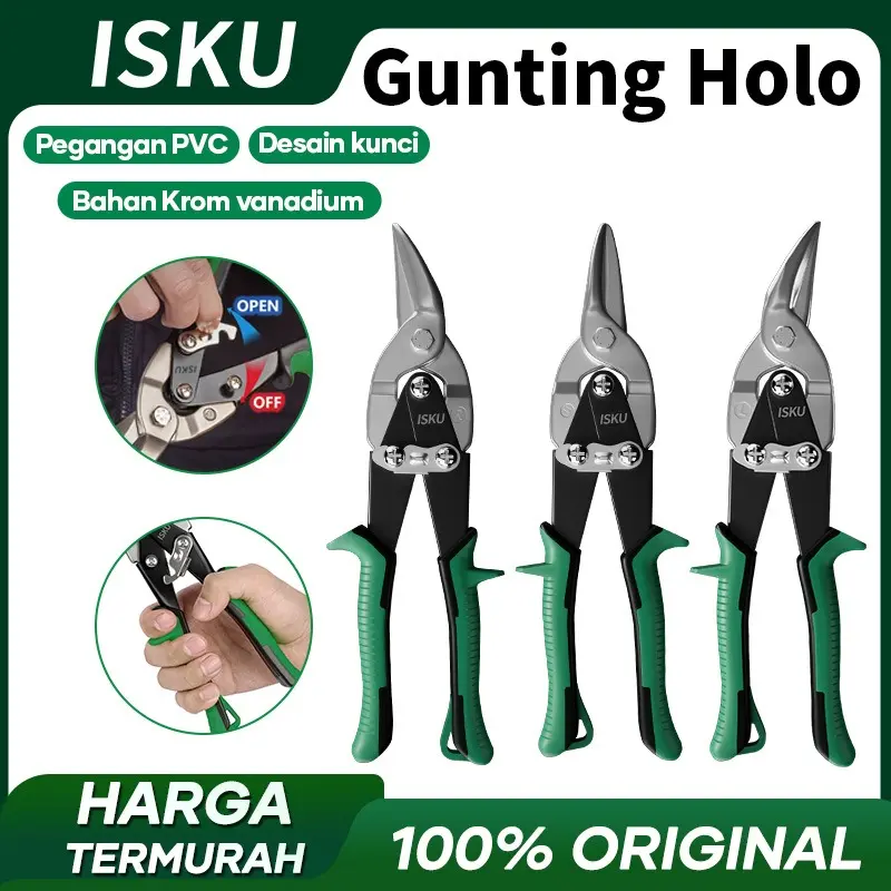 [ISKU] gunting seng serbaguna gunting penerbangan 10 inch gunting holo 0
