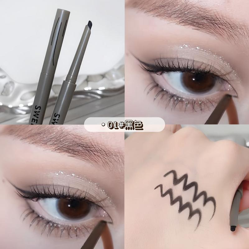 Product Introduction of SWEET MINT Machete Eyeliner Pen Long lasting Waterproof Sweatproof Not easy to smudge Outline down to shadow aegyo sal pen Lipliner Makeup Cosmetic 12