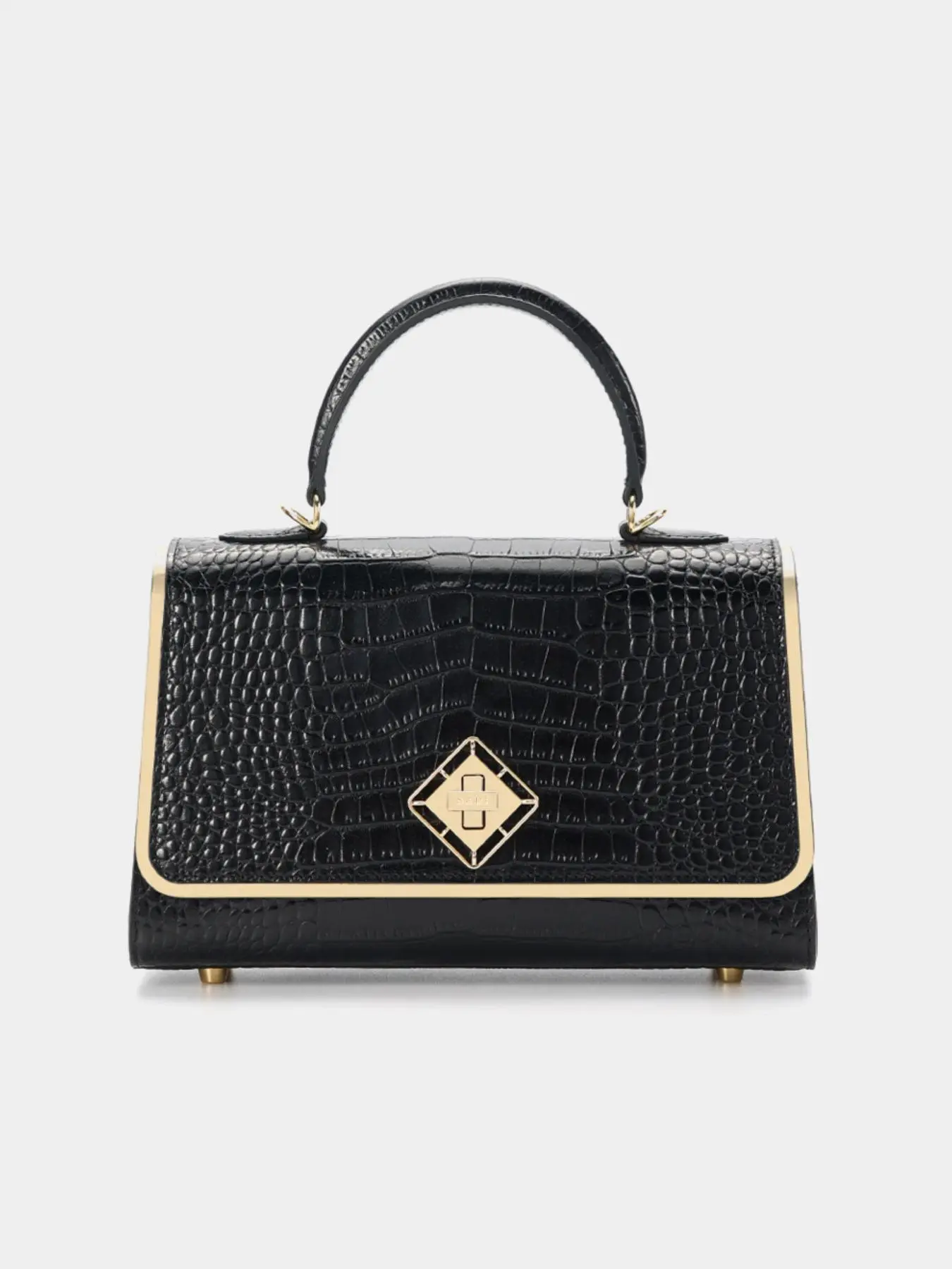 Women's Fashionable Crocodile Embossed Handbag, Casual Solid Color Handbag for Daily Used, Trendy Versatile High-quality Daily Commuting Bag
