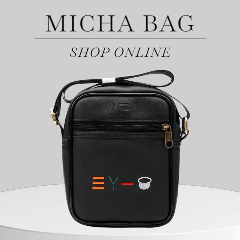túi da pu cao cấp chính hãng Minhchau TT114  Nam Đeo Vai Len Đồng Đeo Chéo