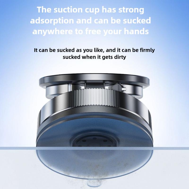Product Introduction of High Quality Vacuum Suction Magnetic Phone Holder Folding for Magsafe Car Mount Phone Bracket Universal 360° Adjustable Phone Stand Bathroom 16