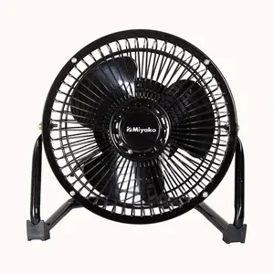 Miyako Kipas Angin KAD - 06 Desk Fan Meja Duduk Mini Portabel Jaring Musang Besi 2 Kecepatan Statis Bahan Kokoh Kuat Awet Kencang