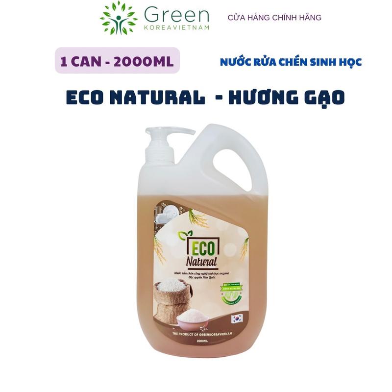 1 CAN Nước Rửa Chén Hương Gạo Eco Natural - Làm Sạch Chén Dĩa 2