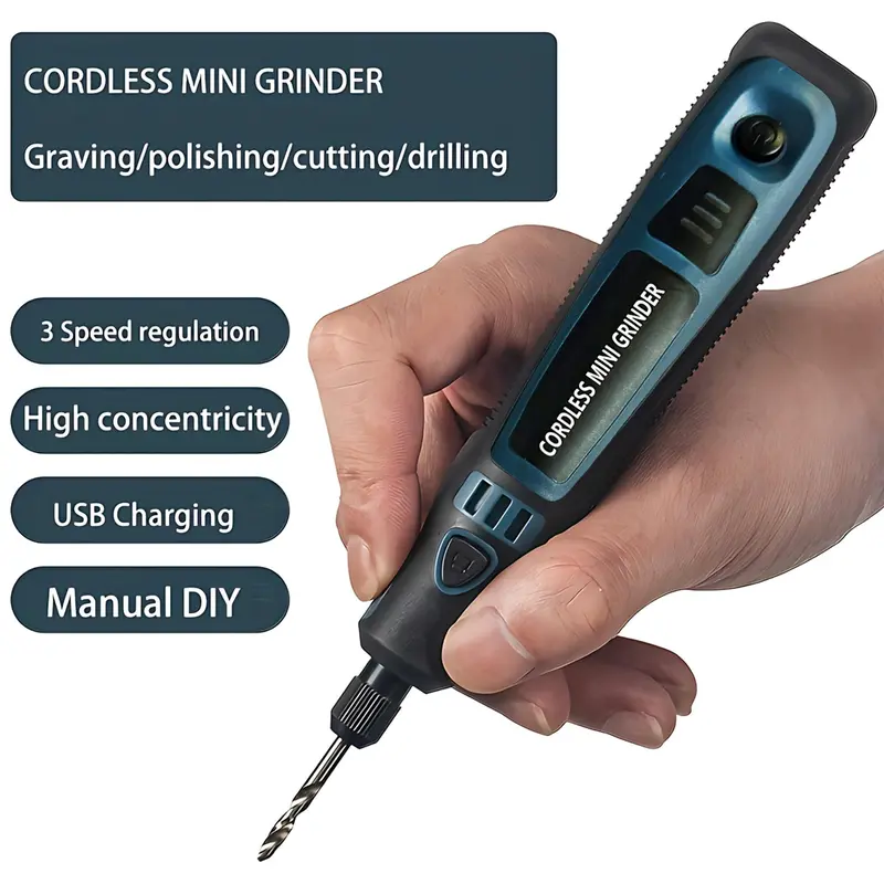 Multifunctional Electric Polishing Machine, Portable Engraver, Handheld Grinding Tool, High Speed Jade Engraving Equipment Power Tools, Professional Lightweight Multipurpose Polishing Equipment Set 3