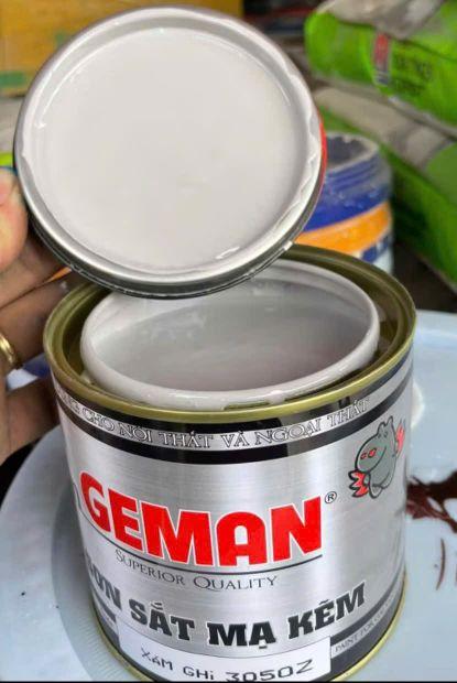 Product Introduction of SƠN PHỦ GEMAN Dùng cho: Sắt mạ kẽm, Inox, Sắt, Nhựa, Gỗ, Kiếng  loại 900gr 21