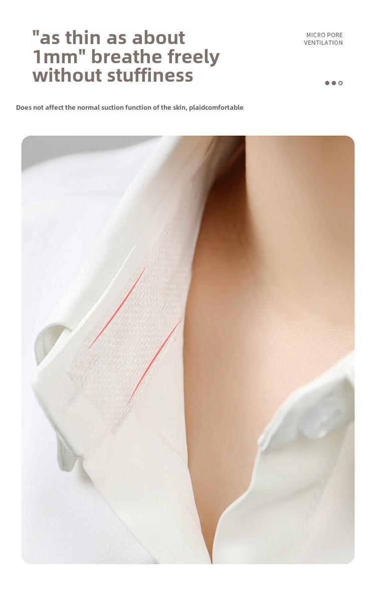 Product Introduction of Collar Sticker Neckline Sole Sticker Artifact Men's and Women's Shirt Collar Cuff Inner Sweat Stick Disposable Invisible Sweat Solidate 1